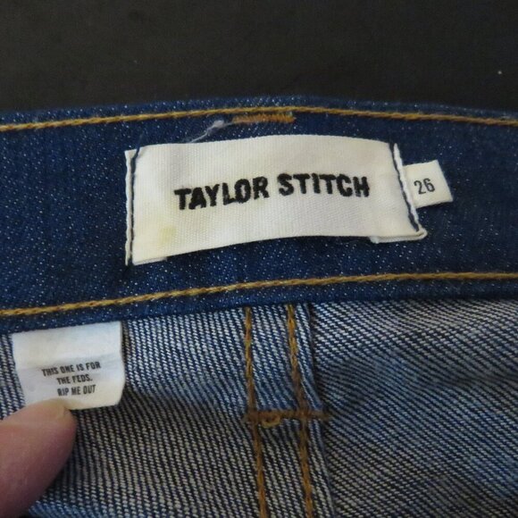 TAYLOR STITCH Adler Denim Skinny Jeans Preppy Minimalist - Size 26 - Picture 12 of 12